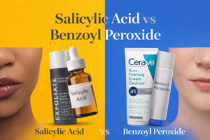 Salicylic acid versus benzoyl peroxide for hormonal breakouts and inflamed acne