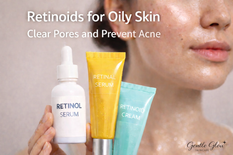 retinoids for oily skin clear pores and prevent acne using retinol and retinal skincare products